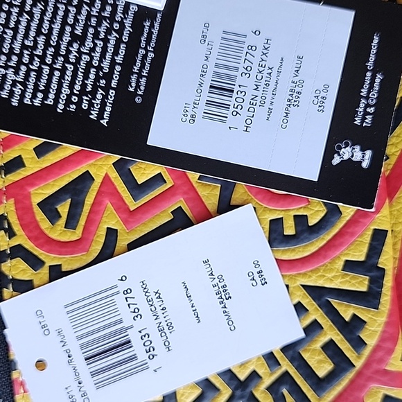 Coach Mickey Mouse Crossbody Bag with Red Coin Pouch - Picture 5 of 10